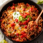 Mexican Ground Beef and Rice Skillet First Image