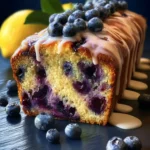 blueberry lemon loaf cake First Image
