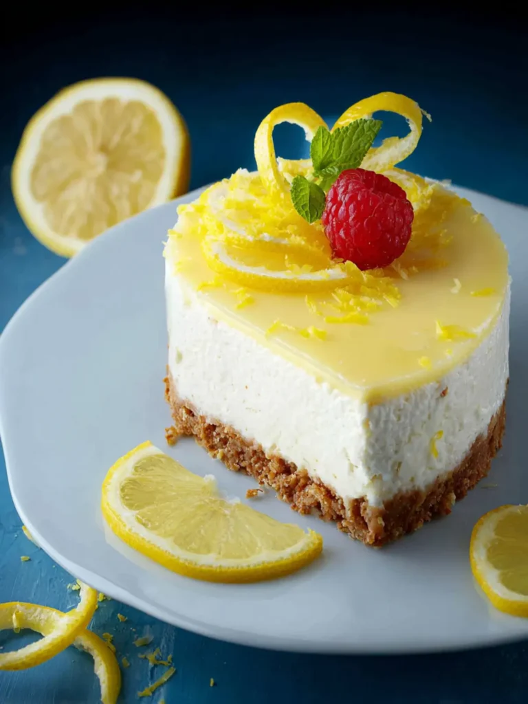 lemon cheesecake no bake First Image