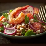 shrimp farro salad First Image
